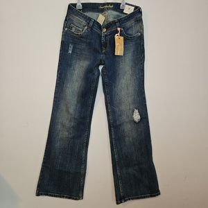 Womens American Eagle Limited Blue Issue Wide Leg Jeans size 10R